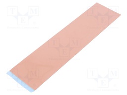 Tape: heat transfer; W: 50mm; L: 0.2m; Thk: 1mm; 6W/mK; silicone