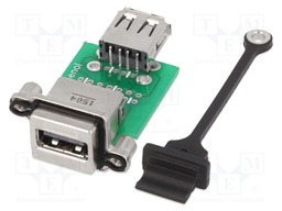 Socket; adapter; USB A socket-front,USB A socket-back; MUSB