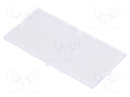 Front panel; without frame,with holder; transparent
