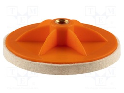Felt polishing disk; Mounting: M14; Ø125x10mm
