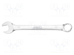 Wrench; combination spanner; 21mm; Chrom-vanadium steel; L: 250mm