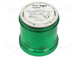 Signaller: lighting; LED; green; Usup: 230÷240VAC; IP66; Ø73x76mm