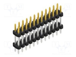 Connector: pin strips; pin header; male; PIN: 24; 2mm; THT; 2x12