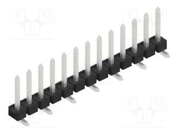 Connector: pin strips; pin header; male; PIN: 13; 2.54mm; SMT; 1x13