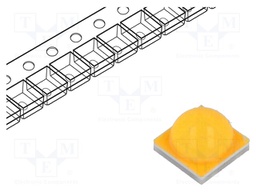 Power LED; white neutral; 110°; 350mA; Pmax: 5W; 120÷140lm; 3535