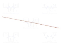 Busbar; 10mm2; Poles: 1; 63A; No.of mod: 57; 1016mm