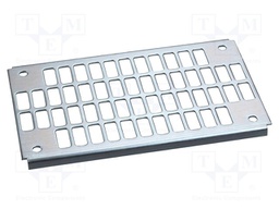 Mounting plate; galvanised steel; W: 360mm; L: 540mm