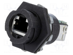 Coupler; PIN: 8; Cat: 5e; shielded; gold-plated; Layout: 8p8c