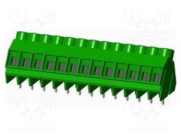 Connector: PCB terminal block; terminal; Plating: tinned; on PCBs