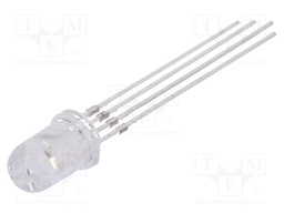 LED; 5mm; tricolour; red/green/yellow; 3000÷4200mcd; 5800÷7000mcd