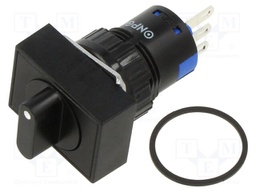 Switch: rotary; Pos: 3; SPDT; 3A/220VAC; 2A/24VDC; 50mΩ; Mat: plastic