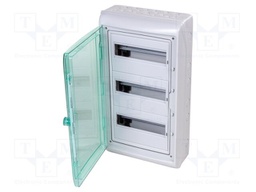 Enclosure: for modular components; IP65; light grey; IK09