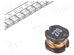 Inductor: wire; SMD; 27uH; 200mΩ; -40÷125°C; ±20%; 970mA