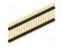 Connector: pin strips; pin header; male; PIN: 27; 2.54mm; THT; 1x27
