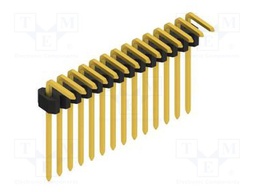 Connector: pin strips; pin header; male; PIN: 14; 1.27mm; THT; 1x14