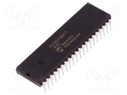 PIC microcontroller; Memory: 56kB; SRAM: 4096B; EEPROM: 256B; THT