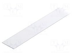 Cover for LED profiles; transparent; 1m; V: A9; slide