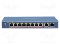 Switch PoE Ethernet; unmanaged; Number of ports: 10; 48VDC; DS-3E