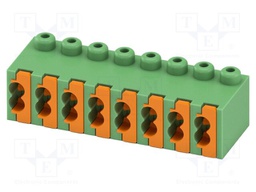 PCB connector, nominal cross section: 0.5 mm?, color: green,