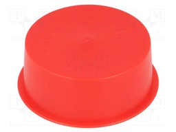 Plugs; Body: red; Out.diam: 59.9mm; H: 20mm; Mat: LDPE; Shape: round