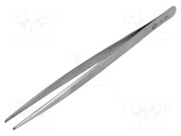 Tweezers; for precision works; Blade tip shape: flat,serrated