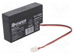 Re-battery: acid-lead; 12V; 0.8Ah; AGM; maintenance-free