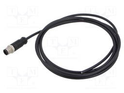 Connector: M12; plug; male; straight; Plating: gold-plated; cables