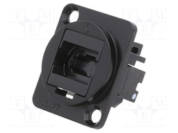 Connector: fiber optic; coupler; MTP,both sides; Mat: metal