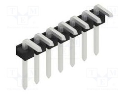 Connector: pin strips; pin header; male; PIN: 7; 2.54mm; THT; 1x7