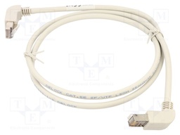 Patch cord; SF/UTP; Cat: 5e; RJ45 up angled plug,both sides; Cu