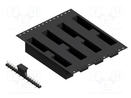 Connector: pin strips; pin header; male; PIN: 17; 2.54mm; SMT; 1x17