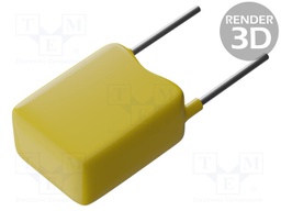 Capacitor: ceramic; MLCC,monolithic; 1nF; 100V; C0G; ±5%; THT