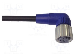 Connection lead; M12; PIN: 3; angled; 10m; PVC; female