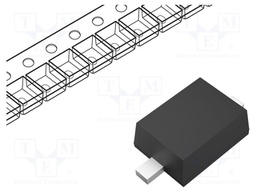 Schottky Rectifier, 100 V, 1 A, Single, SOD-123HE, 2 Pins, 800 mV