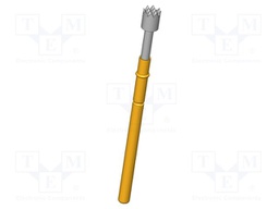 Test needle; Operational spring compression: 4mm; 8A; Ø: 2.5mm