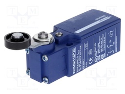 Limit switch; lever R 35,5mm, plastic roller Ø19mm; NO + NC