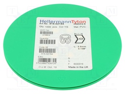 Markers for cables and wires; Label symbol: O; 2÷5mm; PVC; yellow