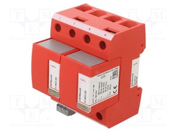 Surge arrestor; Type 1+2; In 8/20us: 25kA; for DIN rail mounting