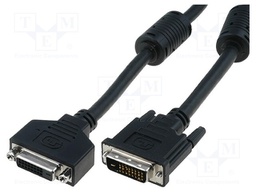 Cable; dual link; DVI-D (24+1) socket,DVI-D (24+1) plug; 3m
