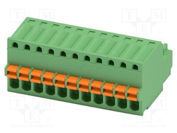PCB connector, nominal cross section: 0.5 mm?, color: green,