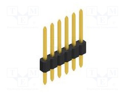 Connector: pin strips; pin header; male; PIN: 6; 1.27mm; THT; 1x6