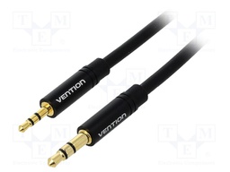 Cable; Jack 3.5mm 3pin plug,Jack 2.5mm 3pin plug; 3m; black