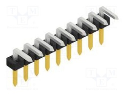 Connector: pin strips; pin header; male; PIN: 9; 2mm; THT; 1x9; 100V