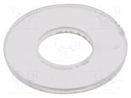 Washer; round; D=5mm; h=0.3mm; polyamide; natural
