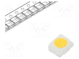 LED; SMD; 3528,PLCC2; white warm; 6÷10lm; 3250-3650K; 80; 120°; 20mA