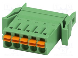 PCB connector, nominal cross section: 1.5 mm2, color: green,
