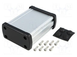 Enclosure: multipurpose; X: 68.7mm; Y: 89mm; Z: 35.2mm; aluminium