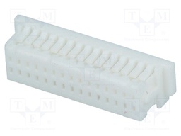 Plug; wire-board; female; 1mm; PIN: 30; w/o contacts; for cable; 50V