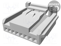 Connector: wire-board; plug; female; w/o contacts; PIN: 8