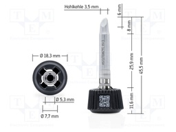 Tip; conical sloped; 3.5mm; longlife; for soldering station